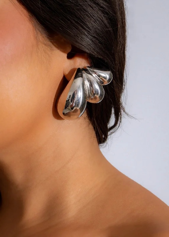 Flash Sale On Stunning Jewelry – Don't Miss Out Aurora Statement Earrings Silver