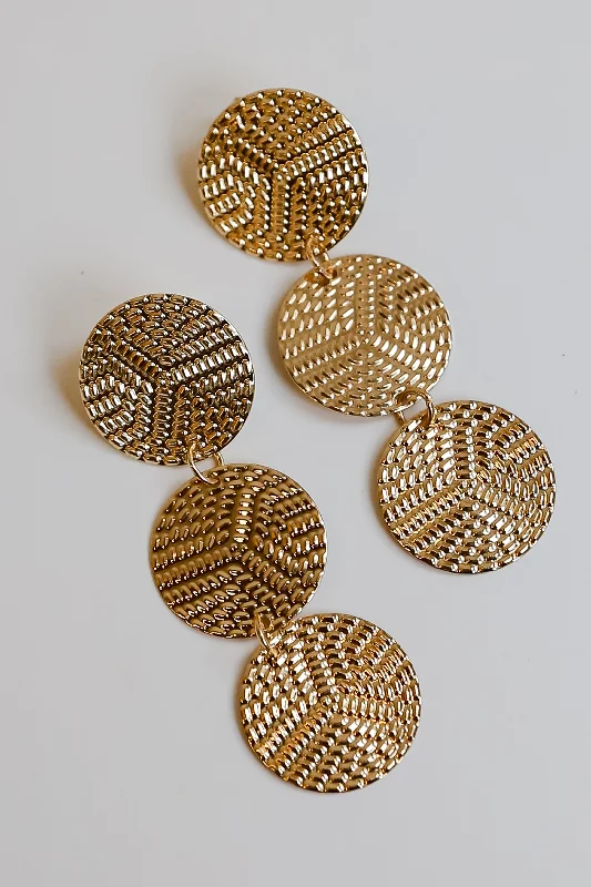 Limited-Stock Jewelry Clearance – Grab Your Favorites Now Camille Gold Circle Drop Earrings Limited-Stock Jewelry Clearance – Grab Your Favorites Now Camille Gold Circle Drop Earrings