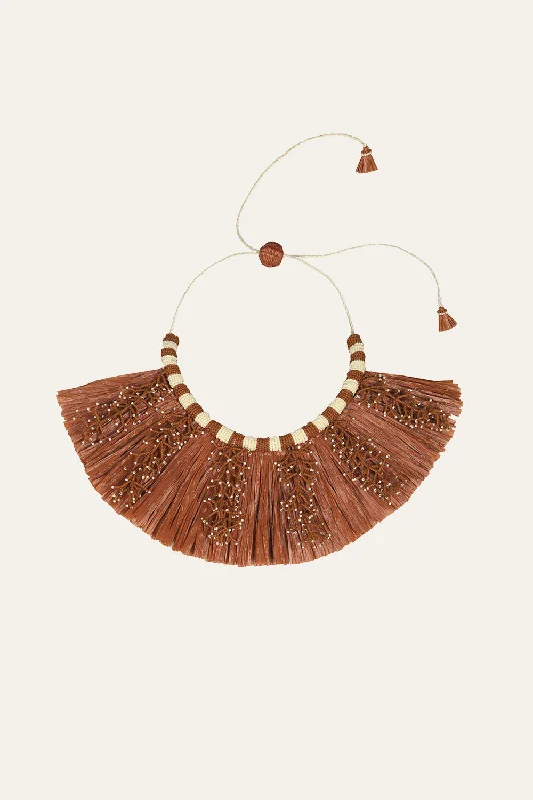 Premium Jewelry At Special Low Prices For A Limited Time Cine Afrique Necklace in Brown