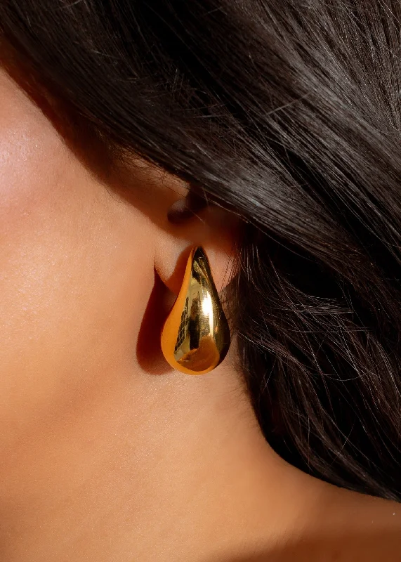 Buy More, Save More On Stunning Jewelry Designs Crescent Luxe Earrings Gold