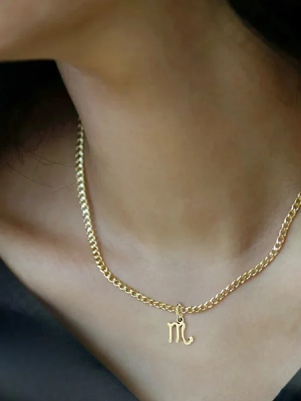 Unique Jewelry For Less – Shop The Sale Now Cuban Zodiac Sign Necklace