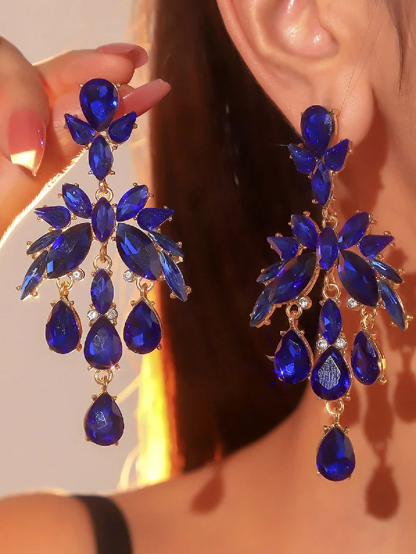 Limited-Time Offer On Premium Jewelry Collections Elegant Colorful Rhinestone Drop Earrings Limited-Time Offer On Premium Jewelry Collections Elegant Colorful Rhinestone Drop Earrings