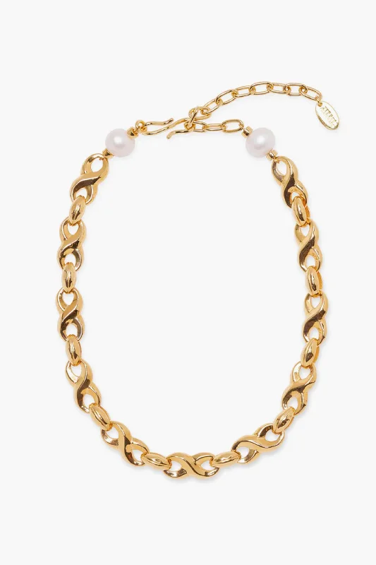Dazzle In Elegance With Our Biggest Jewelry Sale Gold Infinity Link Necklace