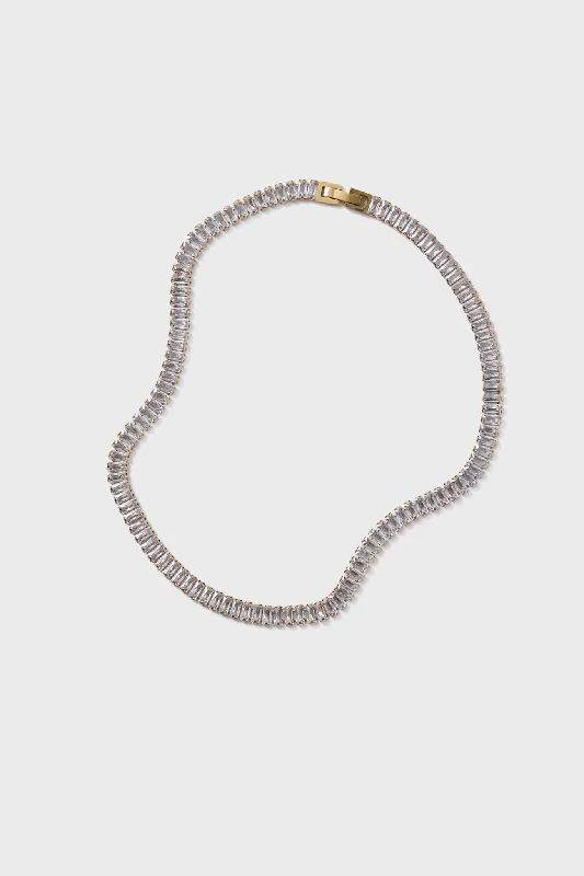 Handcrafted Beauty At Affordable Prices Gold Tennis Necklace