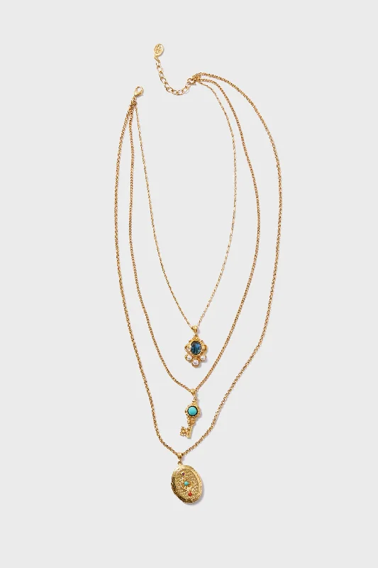 Affordable Glamour – Premium Jewelry For Less Gold Tiered Pendant Necklace
