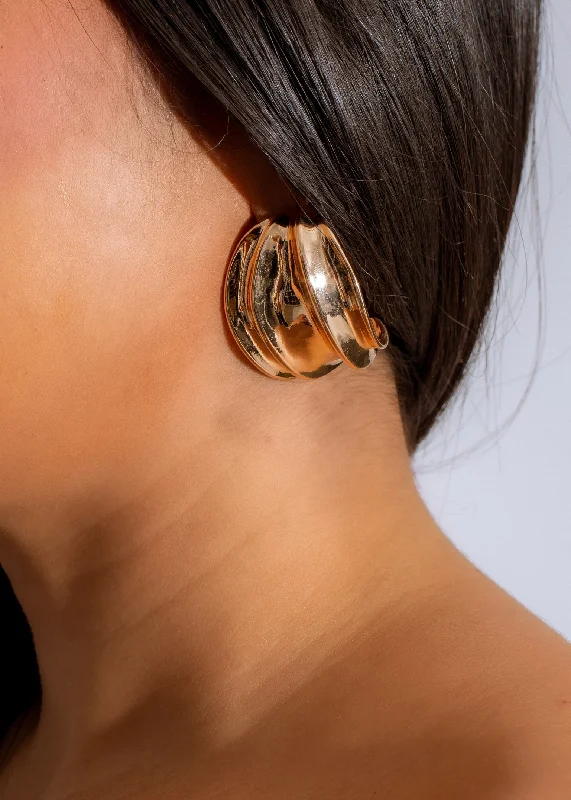 Limited-Stock Jewelry Sale – Once It's Gone, It's Gone Golden Helix Earrings Gold