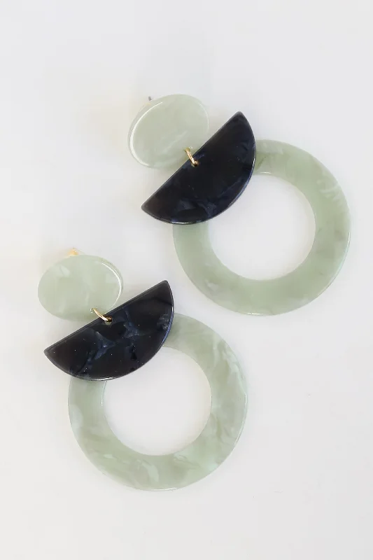 Shop Jewelry That Shines Without The High Price FINAL SALE - Jamie Mint Acrylic Drop Earrings