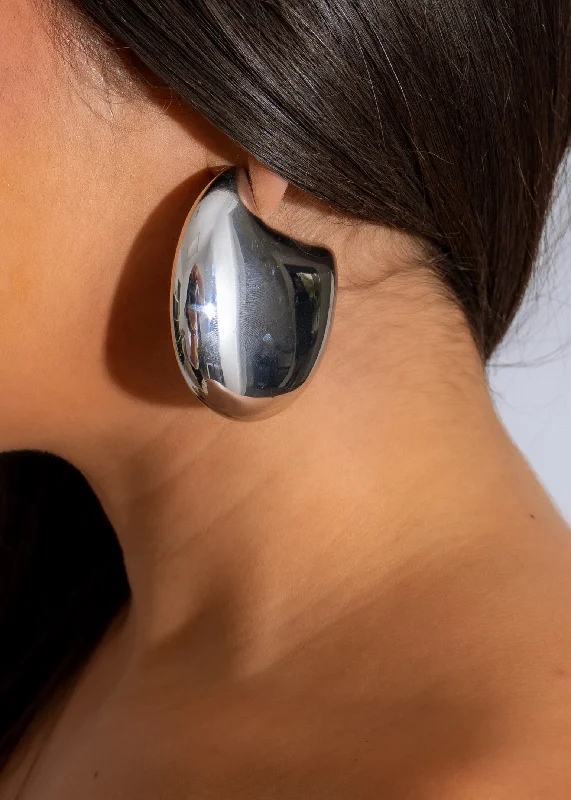 Stunning Jewelry At A Fraction Of The Price Liquid Drops Earrings Silver