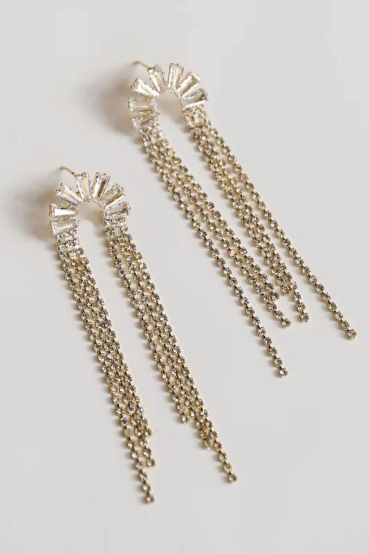 Sparkle For Less – Shop Jewelry Deals Now FINAL SALE - London Gold Rhinestone Fringe Earrings Sparkle For Less – Shop Jewelry Deals Now FINAL SALE - London Gold Rhinestone Fringe Earrings