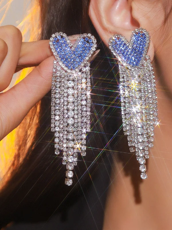 Personalized Jewelry Sale – Meaningful Gifts At Great Prices Long Tassel Heart Shape Earrings Personalized Jewelry Sale – Meaningful Gifts At Great Prices Long Tassel Heart Shape Earrings