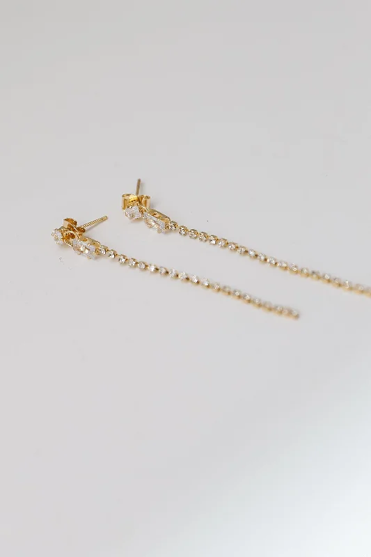 Unmissable Jewelry Discounts – Elevate Your Look For Less FINAL SALE - Maggie Gold Rhinestone Drop Earrings Unmissable Jewelry Discounts – Elevate Your Look For Less FINAL SALE - Maggie Gold Rhinestone Drop Earrings