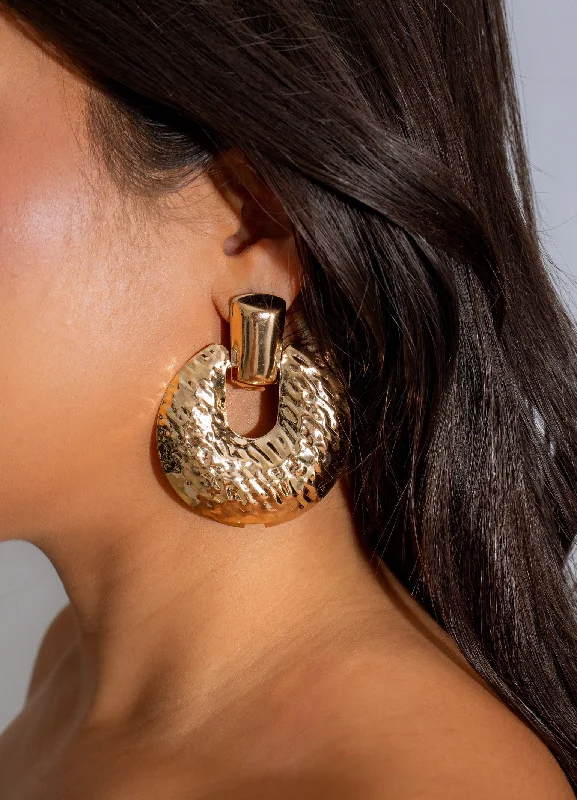 Limited-Stock Jewelry Sale – Shop Before It's Gone Make No Promises Earrings Gold