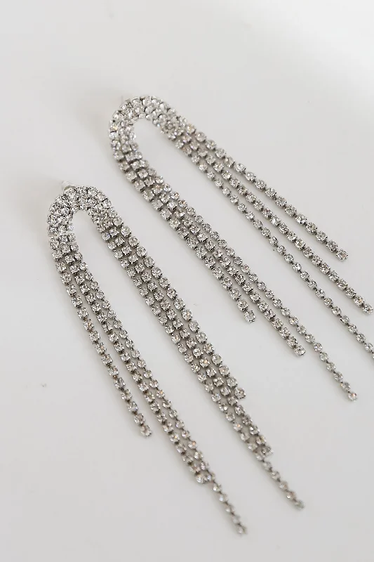 Don't Miss Out On Bestselling Jewelry At Special Prices Monroe Silver Rhinestone Fringe Earrings Don't Miss Out On Bestselling Jewelry At Special Prices Monroe Silver Rhinestone Fringe Earrings