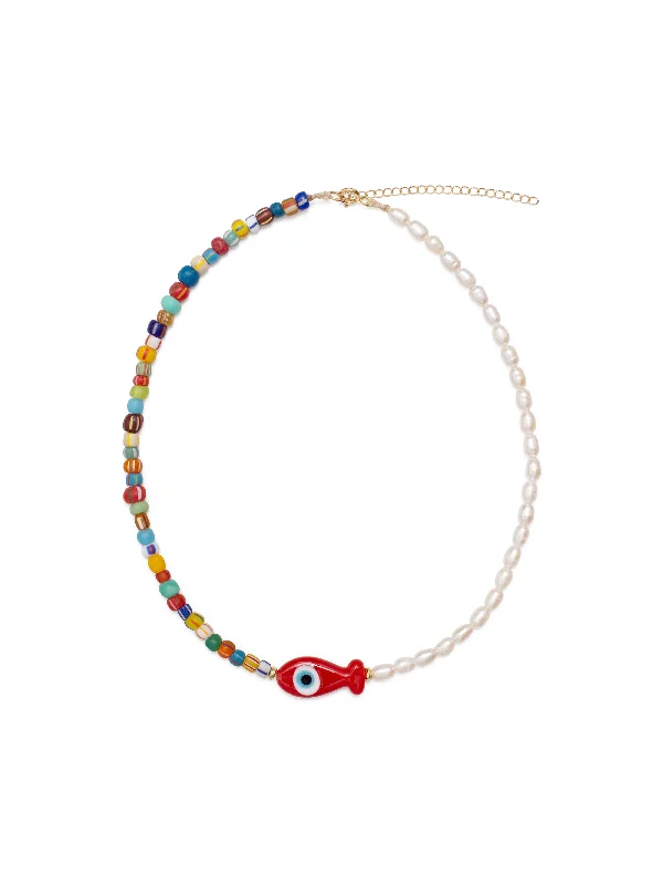 Shop Modern Jewelry Collections With Exclusive Discounts Pearl Fish Necklace
