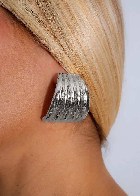 Elegant Rose Gold Jewelry For A Stylish Touch Ridge Reflection Earrings Silver