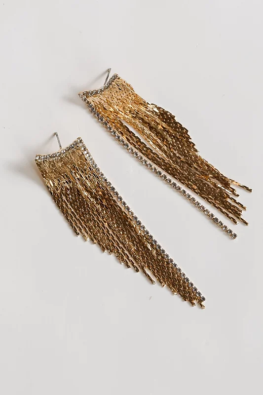 Shine Without Limits – Jewelry Sale Happening Now FINAL SALE - Riley Gold Rhinestone Fringe Earrings Shine Without Limits – Jewelry Sale Happening Now FINAL SALE - Riley Gold Rhinestone Fringe Earrings