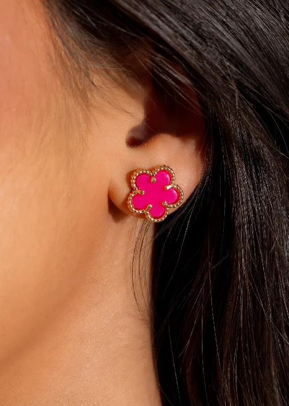 Grab Stylish Jewelry Before The Sale Ends Roses In The Rain Earring  Pink