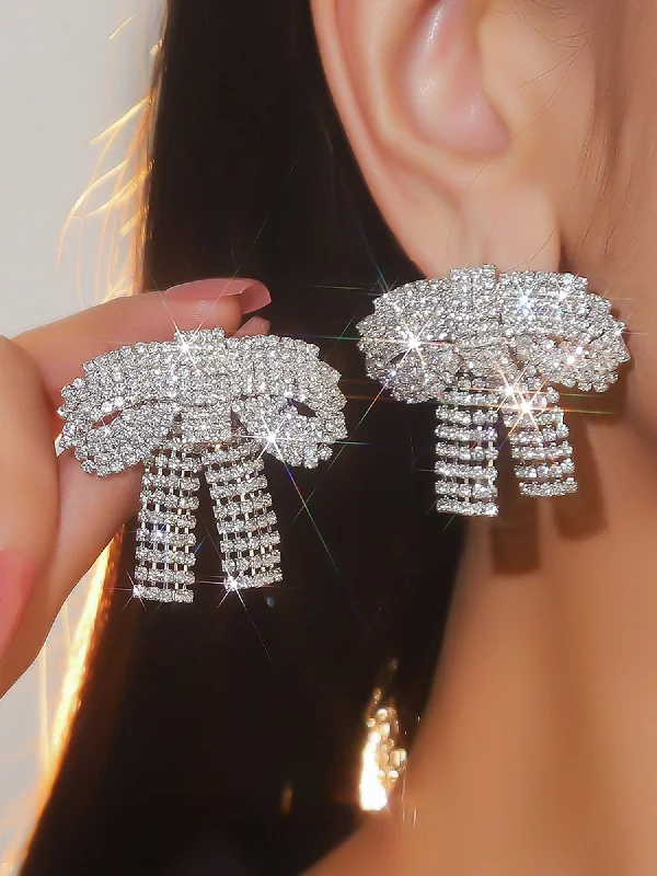 Exclusive Gemstone Jewelry Markdowns – Shop Now Shimmering Rhinestone Butterfly Bow Earrings Exclusive Gemstone Jewelry Markdowns – Shop Now Shimmering Rhinestone Butterfly Bow Earrings