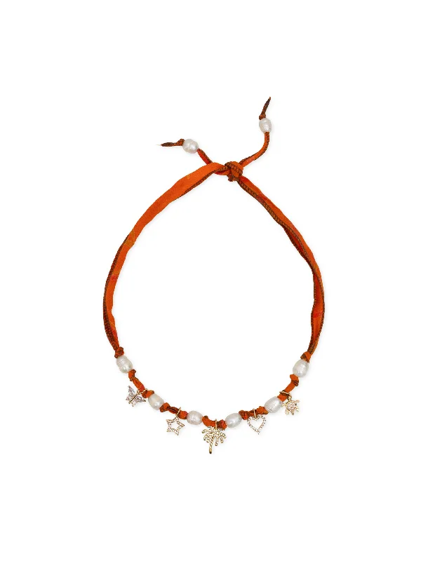 Beautiful Jewelry, Breathtaking Discounts – Hurry In Silk Charms Necklace