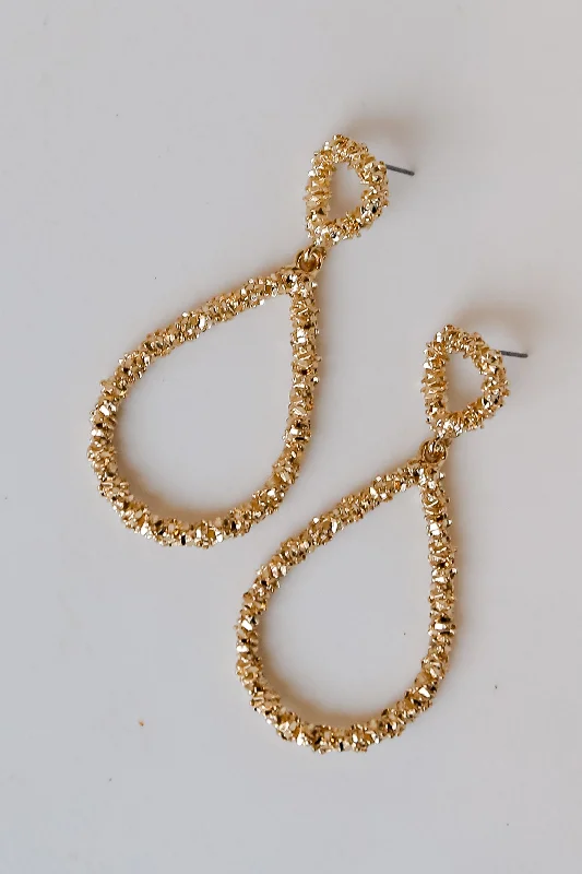 Best Jewelry Deals – Premium Quality At Exclusive Discounts FINAL SALE - Sloane Gold Textured Drop Teardrop Earrings Best Jewelry Deals – Premium Quality At Exclusive Discounts FINAL SALE - Sloane Gold Textured Drop Teardrop Earrings