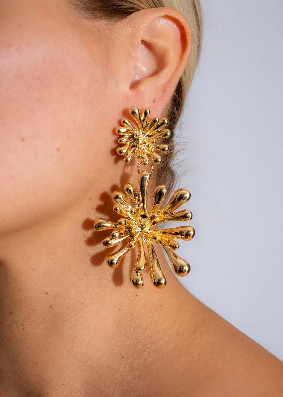 Limited-Stock Jewelry Sale – Once It's Gone, It's Gone Solar Flare Earring Gold