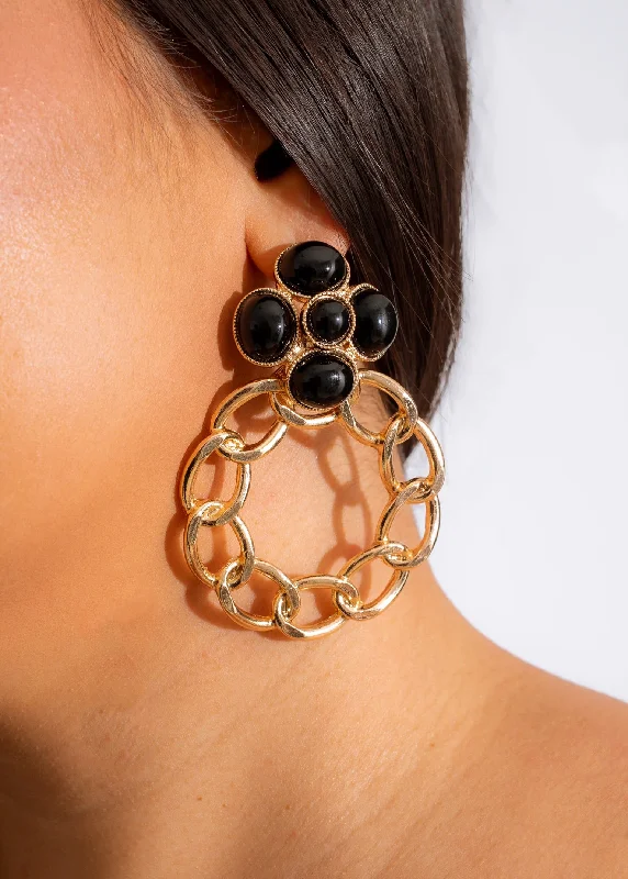 Exclusive Online Jewelry Sale – Don't Wait Stay With Me Earring Black