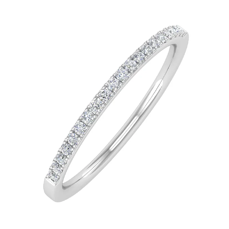 Shop Dazzling Jewelry With Special Promotional Discounts 1/10 Carat Diamond Semi-Eternity Wedding Band Ring in Gold - IGI Certified Shop Dazzling Jewelry With Special Promotional Discounts 1/10 Carat Diamond Semi-Eternity Wedding Band Ring in Gold - IGI Certified