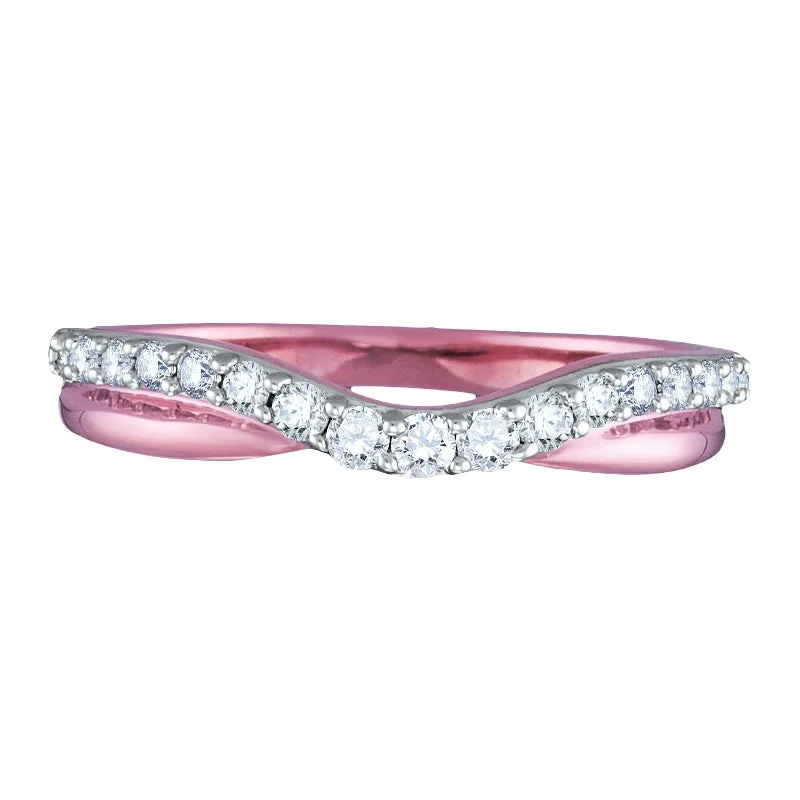 Shop Signature Jewelry Styles At Exclusive Prices 1/10 CTW Diamond Ring in 14KT Rose Gold Shop Signature Jewelry Styles At Exclusive Prices 1/10 CTW Diamond Ring in 14KT Rose Gold