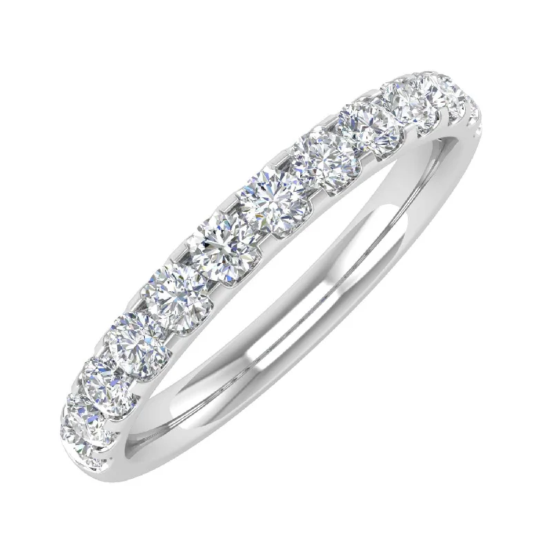 Best-Selling Jewelry Now Available At Special Deals 1/2 Carat Round Diamond Wedding Band Ring in Gold - IGI Certified
