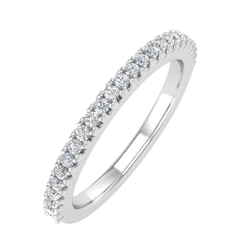 Luxury Jewelry At Unbeatable Discounts 1/5 Carat Prong Set Diamond Wedding Band Ring in Gold - IGI Certified Luxury Jewelry At Unbeatable Discounts 1/5 Carat Prong Set Diamond Wedding Band Ring in Gold - IGI Certified