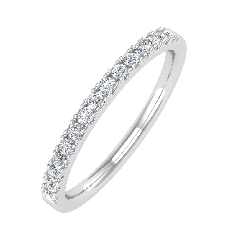 Limited-Time Offer On Premium Jewelry Collections 1/5 Carat Prong Set Diamond Wedding Band Ring in Gold - IGI Certified Limited-Time Offer On Premium Jewelry Collections 1/5 Carat Prong Set Diamond Wedding Band Ring in Gold - IGI Certified