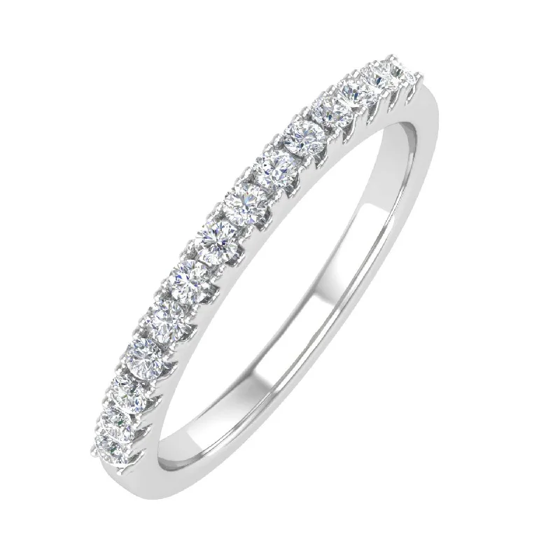 Timeless Jewelry, Timeless Savings – Don't Wait 1/5 Carat Prong Set Diamond Wedding Band Ring in Gold - IGI Certified Timeless Jewelry, Timeless Savings – Don't Wait 1/5 Carat Prong Set Diamond Wedding Band Ring in Gold - IGI Certified