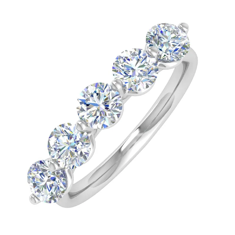 Jewelry Sale Bonanza – Grab Your Sparkle Now 1 Carat 5-Stone Diamond Wedding Band Ring in Gold - IGI Certified Jewelry Sale Bonanza – Grab Your Sparkle Now 1 Carat 5-Stone Diamond Wedding Band Ring in Gold - IGI Certified
