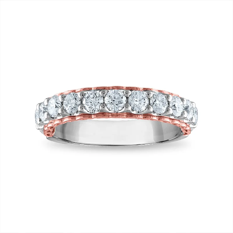 The Biggest Jewelry Sale Of The Year Is Here EcoLove 1 CTW Lab Grown Diamond Wedding Ring in 14KT White and Rose Gold The Biggest Jewelry Sale Of The Year Is Here EcoLove 1 CTW Lab Grown Diamond Wedding Ring in 14KT White and Rose Gold