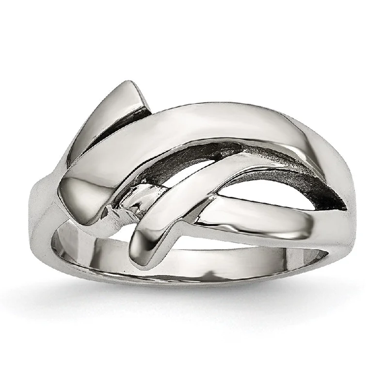 Fashion-Forward Jewelry At Incredible Prices 11mm Stainless Steel Polished Freeform Tapered Ring Fashion-Forward Jewelry At Incredible Prices 11mm Stainless Steel Polished Freeform Tapered Ring