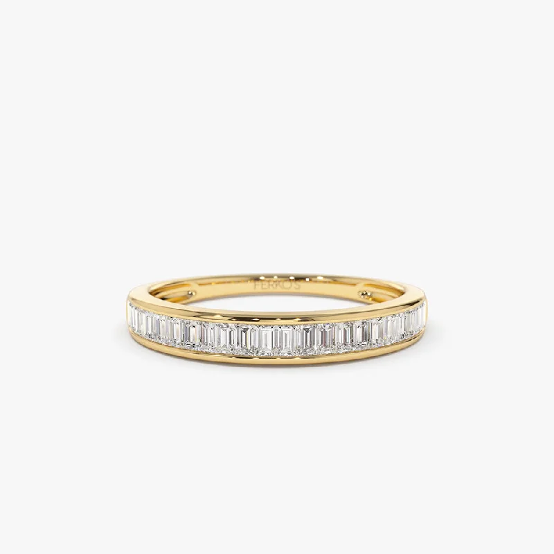 Eco-Friendly Sustainable Jewelry For Conscious Buyers 14k 3MM Baguette Diamond Channel Setting Ring Eco-Friendly Sustainable Jewelry For Conscious Buyers 14k 3MM Baguette Diamond Channel Setting Ring