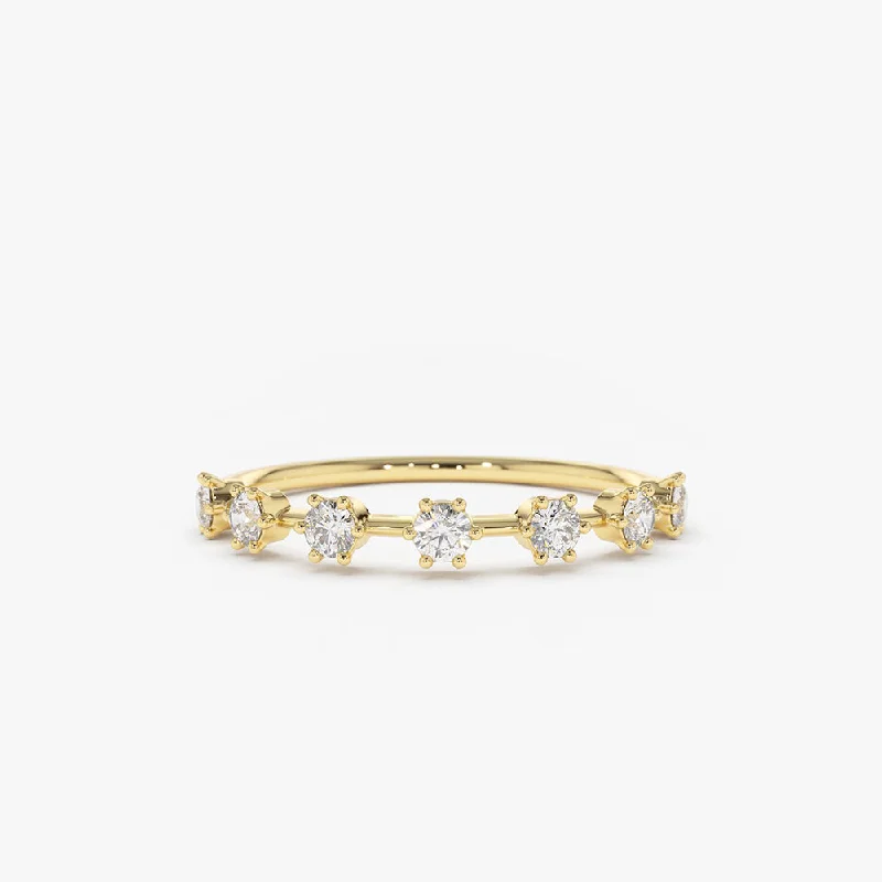 Elegant Jewelry, Affordable Luxury – Shop Now 14K Gold 7 Stone Round Diamond Wedding Ring Elegant Jewelry, Affordable Luxury – Shop Now 14K Gold 7 Stone Round Diamond Wedding Ring