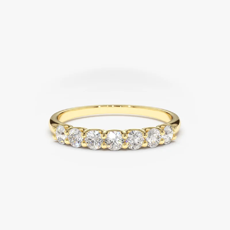 Flash Sale On Exquisite Jewelry – Don't Miss Out 14k 7 Stone U-Shaped Diamond Wedding Band Flash Sale On Exquisite Jewelry – Don't Miss Out 14k 7 Stone U-Shaped Diamond Wedding Band