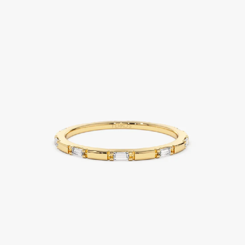 Clearance Sale On High-End Jewelry Collections 14k Baguette Diamond Dainty Full Eternity Clearance Sale On High-End Jewelry Collections 14k Baguette Diamond Dainty Full Eternity