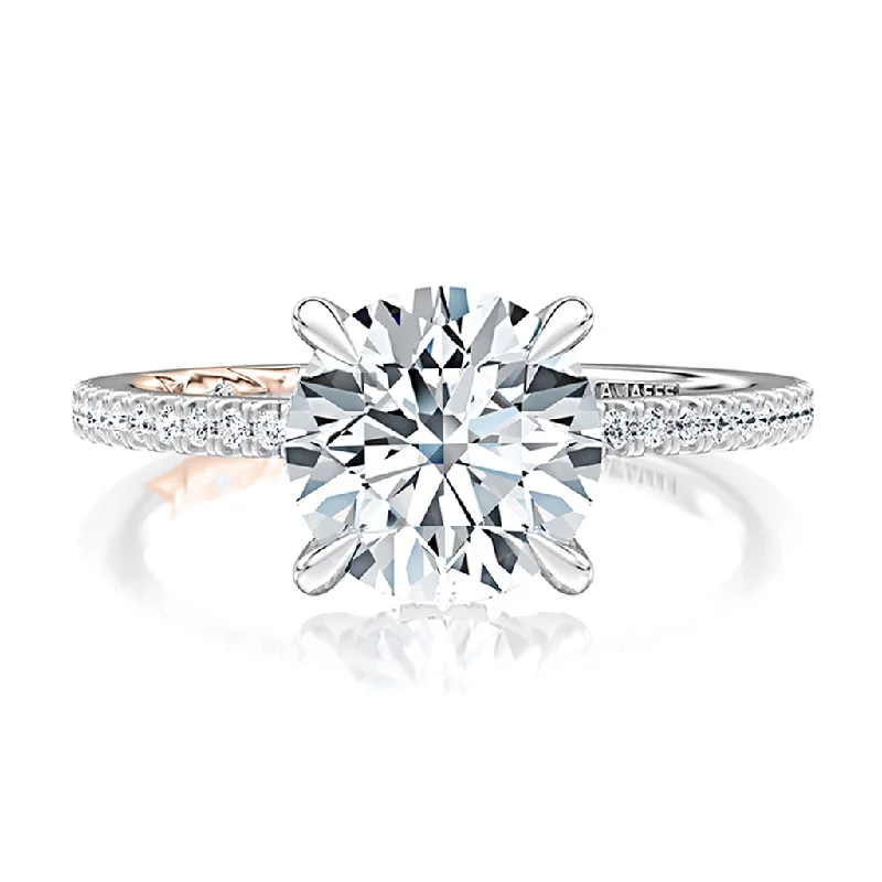 Special Sale On Handcrafted Jewelry – Shop Today 14K White And Rose Hidden Halo Diamond Engagement Ring Special Sale On Handcrafted Jewelry – Shop Today 14K White And Rose Hidden Halo Diamond Engagement Ring
