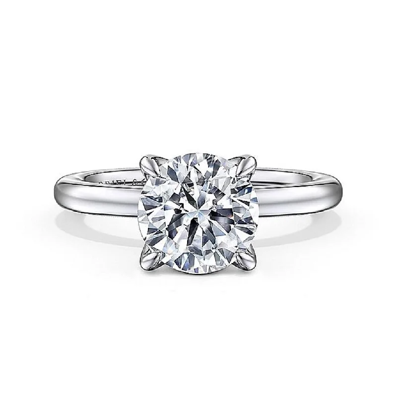 Exclusive Jewelry Markdowns – Limited-Time Offer 14K White Gold 'Evelynn' Hidden Halo Round Diamond Engagement Ring Exclusive Jewelry Markdowns – Limited-Time Offer 14K White Gold 'Evelynn' Hidden Halo Round Diamond Engagement Ring
