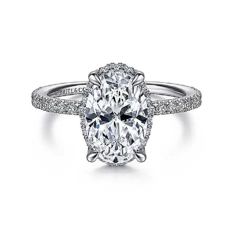Unlock Unbeatable Jewelry Deals Before They’Re Gone 14K White Gold 'Hart' Hidden Halo Oval Diamond Engagement Ring Unlock Unbeatable Jewelry Deals Before They’Re Gone 14K White Gold 'Hart' Hidden Halo Oval Diamond Engagement Ring