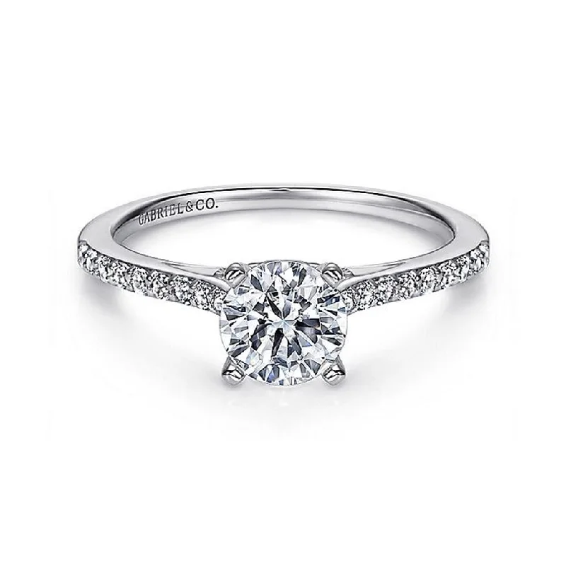 Limited-Stock Jewelry Clearance – Grab Your Favorites Now 14K White Gold 'Jocelyn' Classic Round Diamond Engagement Ring Limited-Stock Jewelry Clearance – Grab Your Favorites Now 14K White Gold 'Jocelyn' Classic Round Diamond Engagement Ring