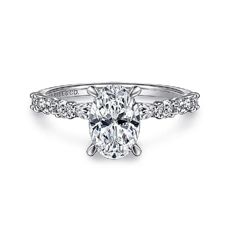 Flash Deals On Fine Jewelry – Shop Before It's Gone 14K White Gold 'Juliet' Classic Oval Diamond Engagement Ring Flash Deals On Fine Jewelry – Shop Before It's Gone 14K White Gold 'Juliet' Classic Oval Diamond Engagement Ring