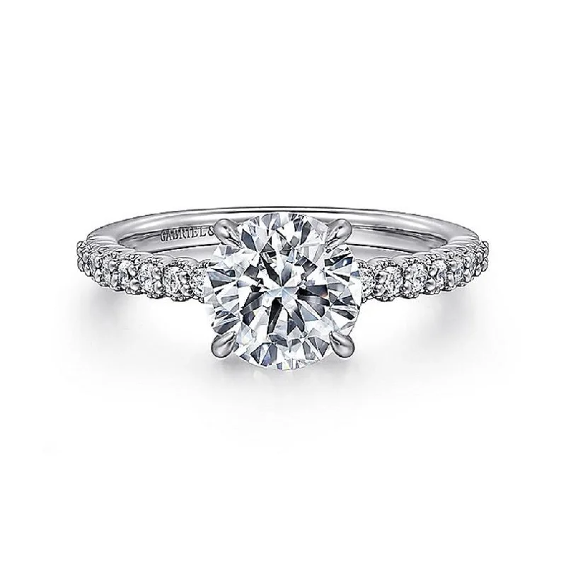 Bestselling Jewelry At Special Promotional Rates 14K White Gold 'Krete' Classic Round Diamond Engagement Ring Bestselling Jewelry At Special Promotional Rates 14K White Gold 'Krete' Classic Round Diamond Engagement Ring