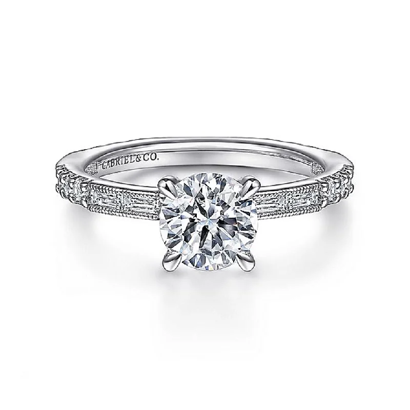 Stunning Jewelry Pieces At The Lowest Prices Ever 14K White Gold 'Luca' Art Deco Inspired Hidden Halo Round Diamond Engagement Ring Stunning Jewelry Pieces At The Lowest Prices Ever 14K White Gold 'Luca' Art Deco Inspired Hidden Halo Round Diamond Engagement Ring