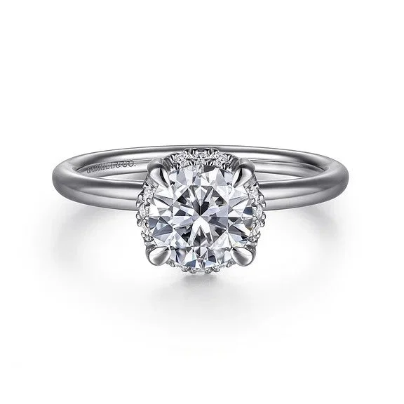 Timeless Jewelry At Special Discount Rates 14K White Gold Round Hidden Halo Diamond Engagement Ring (Setting Only) Timeless Jewelry At Special Discount Rates 14K White Gold Round Hidden Halo Diamond Engagement Ring (Setting Only)