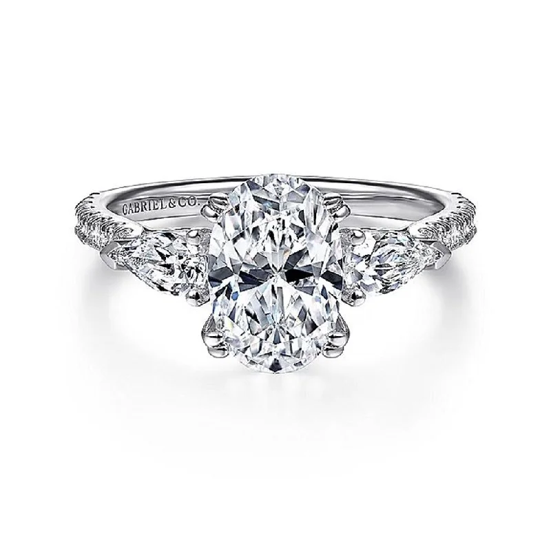 Jewelry Deals That Sparkle – Shop Today 14K White Gold 'Sookie' Three Stone Oval Diamond Engagement Ring Jewelry Deals That Sparkle – Shop Today 14K White Gold 'Sookie' Three Stone Oval Diamond Engagement Ring