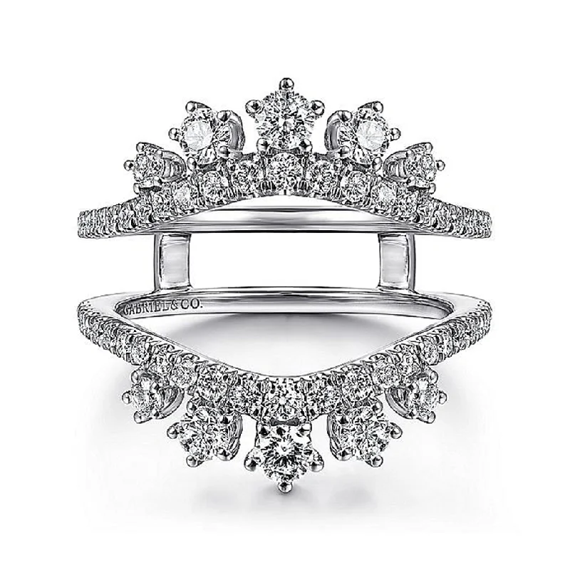 Shop High-Quality Jewelry At Jaw-Dropping Discounts 14K White Gold Starlight Diamond Enhancer Ring Shop High-Quality Jewelry At Jaw-Dropping Discounts 14K White Gold Starlight Diamond Enhancer Ring