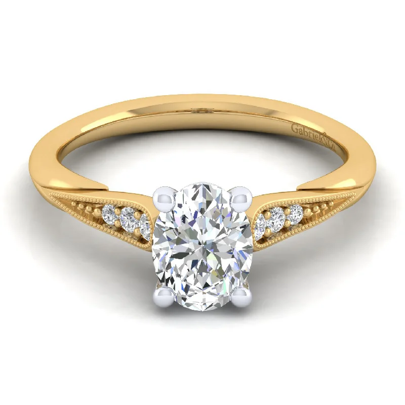 Best-Selling Jewelry Now Available At Special Deals 14K White-Yellow Gold Oval Diamond Engagement Ring (Setting Only) Best-Selling Jewelry Now Available At Special Deals 14K White-Yellow Gold Oval Diamond Engagement Ring (Setting Only)